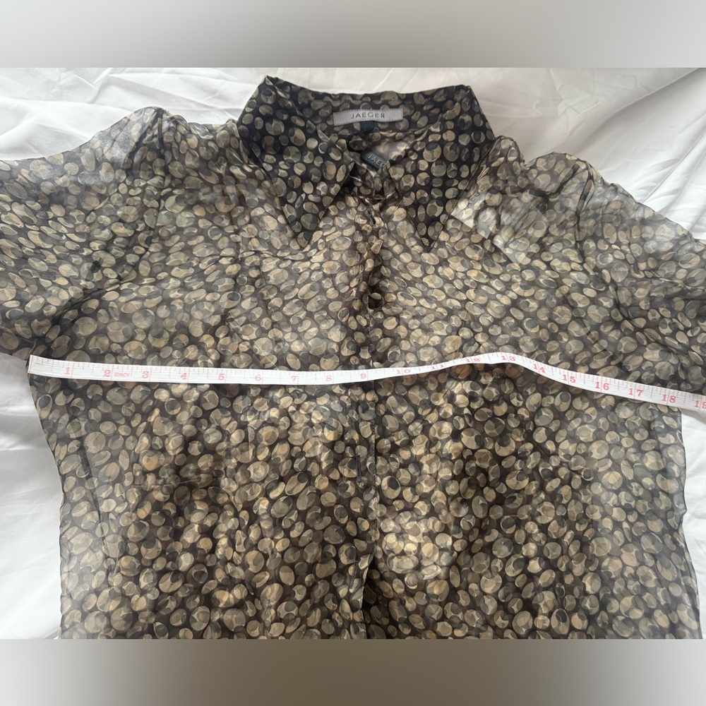 Jaeger Silk Sheer Women's Blouse with matching cami - New - Picture 8 of 8